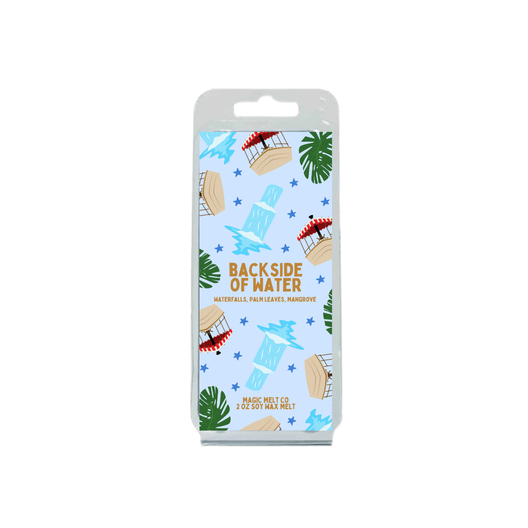 Backside of Water Scent Collection Magic Melt Co. Backside of Water Scent Collection
