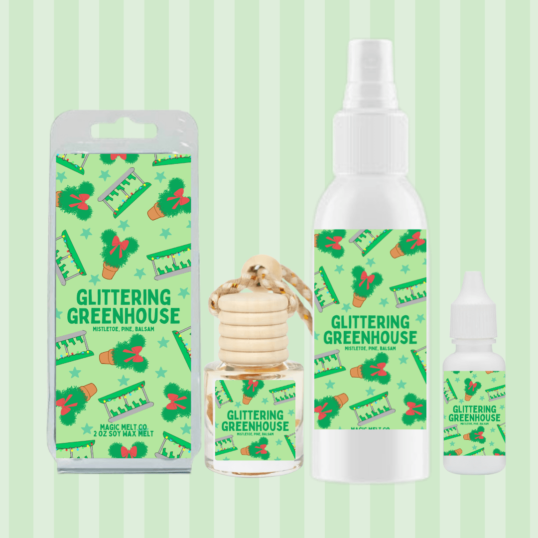 Glittering Greenhouses Scent Collection | Holiday Magic Melt Co. Glittering Greenhouses Scent Collection | Holiday