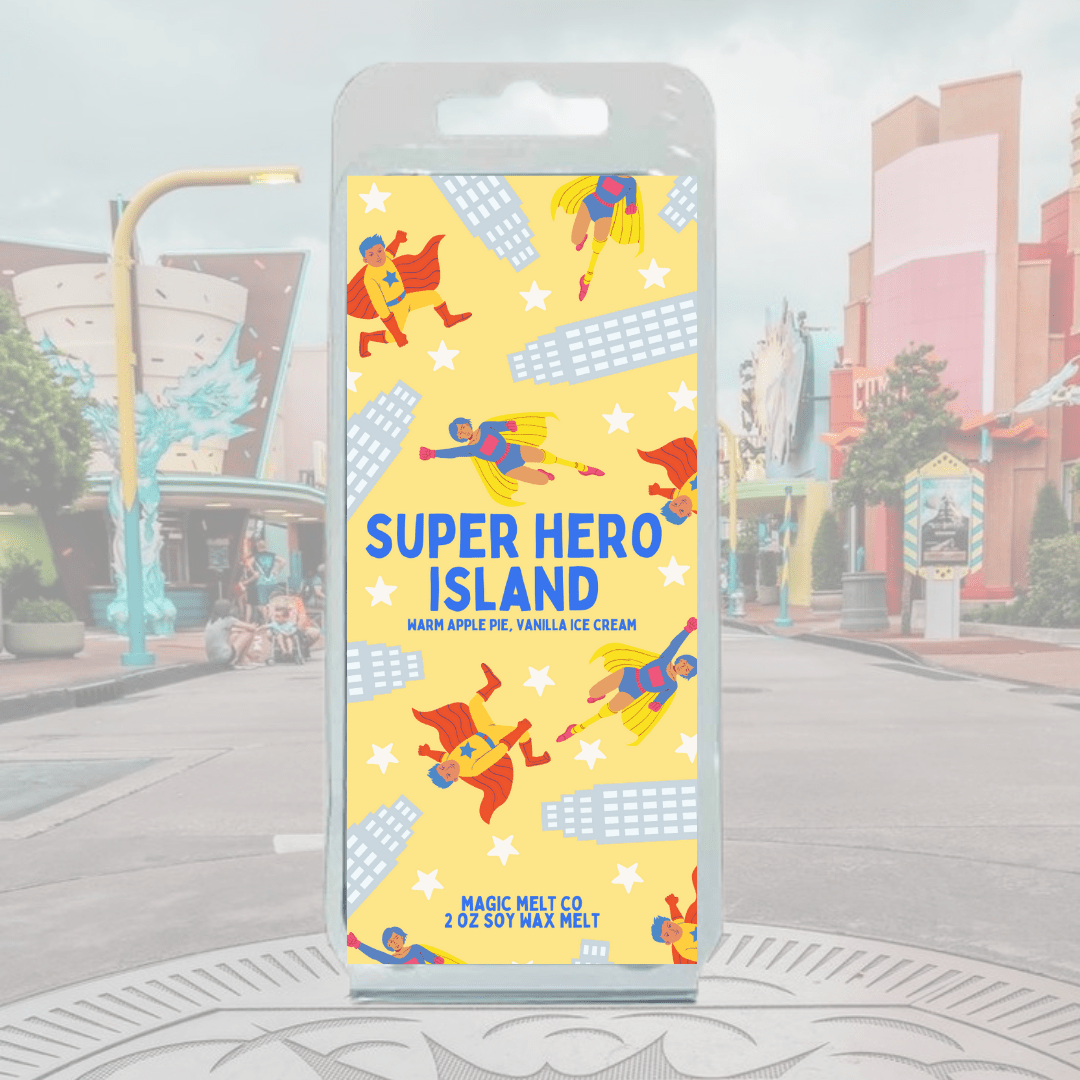 Super Hero Island Soy Wax Melt Magic Melt Co. Super Hero Island Soy Wax Melt