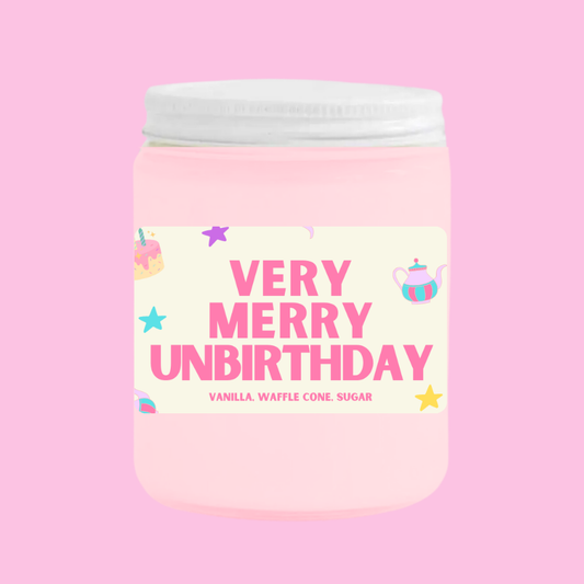 Very Merry Unbirthday Soy Wax Candle