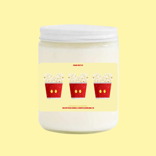 Popcorn Bucket Soy Wax Candle