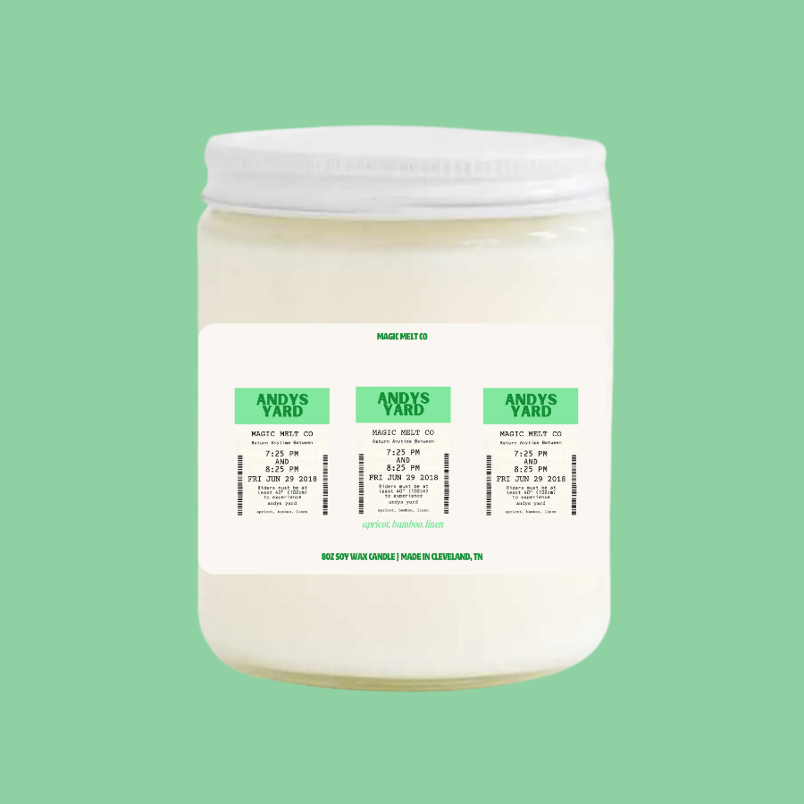 Andy's Yard Soy Wax Candle