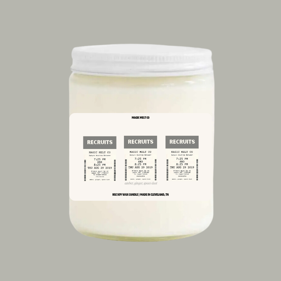 Recruits Soy Wax Candle