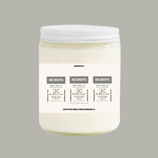 Recruits Soy Wax Candle