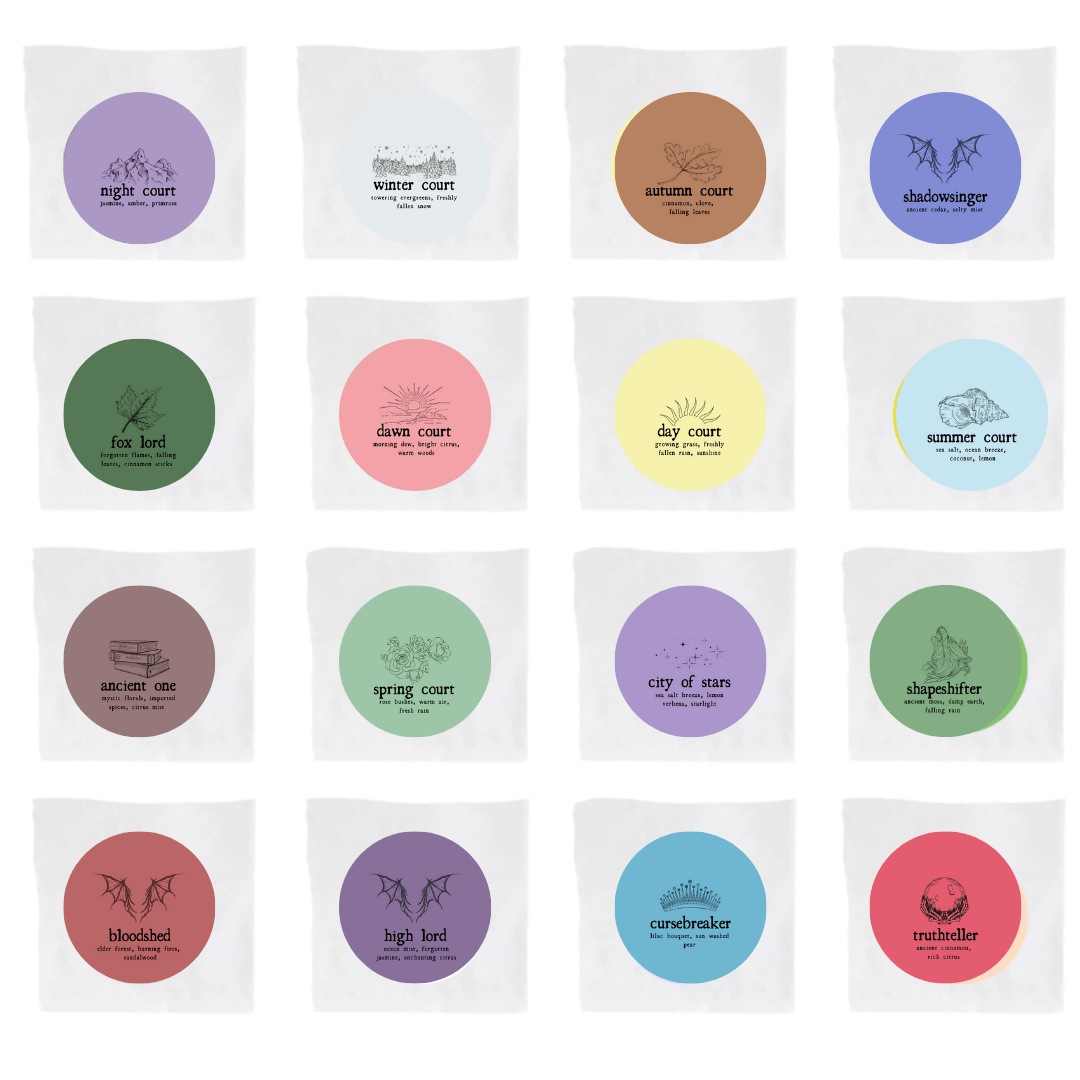 ACOTAR Wax Melt Samples Magic Melt Co. ACOTAR Wax Melt Samples