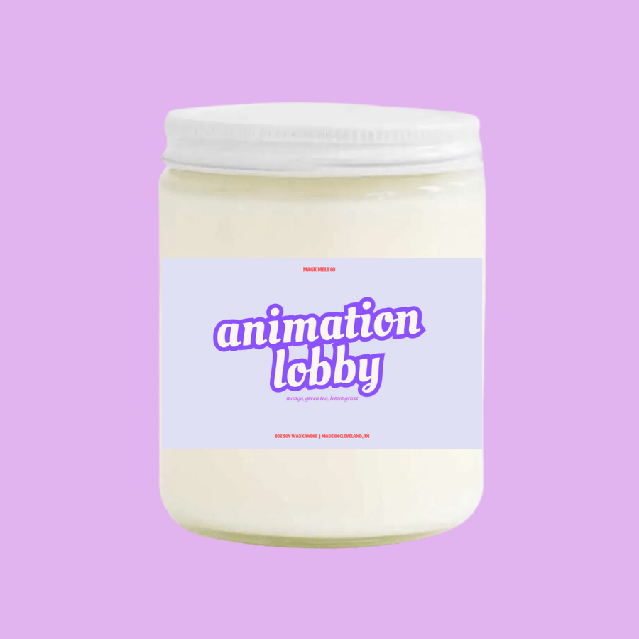 Animation Lobby Soy Wax Candle Magic Melt Co. Animation Lobby Soy Wax Candle