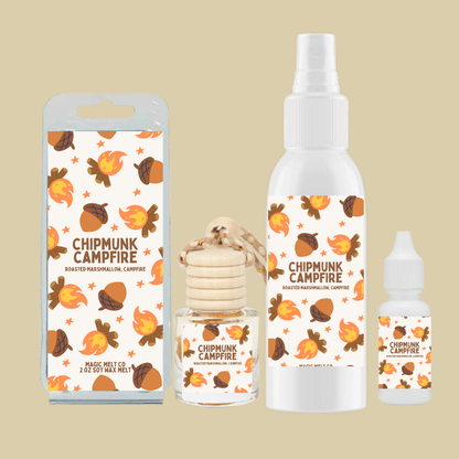 Chipmunk Campfire Scent Collection Magic Melt Co. Chipmunk Campfire Scent Collection
