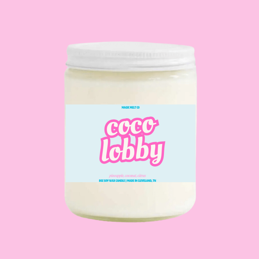 Coco Lobby Soy Wax Candle Magic Melt Co. Coco Lobby Soy Wax Candle