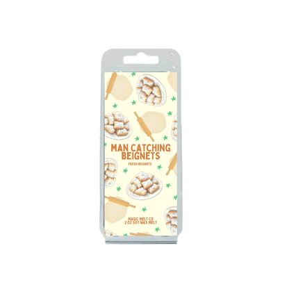 Man Catching Beignets Scent Collection Magic Melt Co. Man Catching Beignets Scent Collection