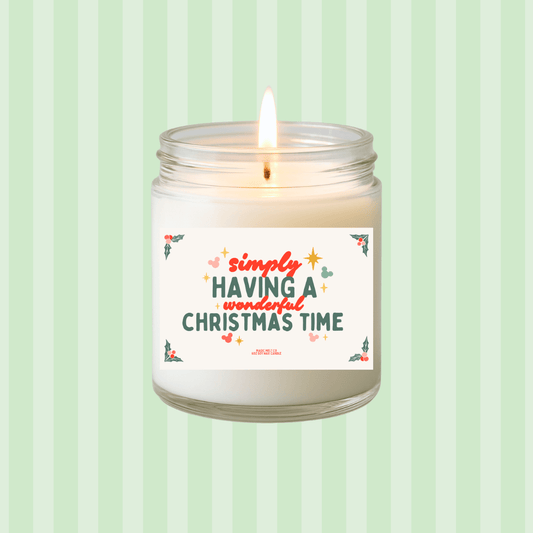 Simply Having A Wonderful Christmas Time 6oz Soy Wax Candle | Holiday Magic Melt Co. Simply Having A Wonderful Christmas Time 6oz Soy Wax Candle | Holiday